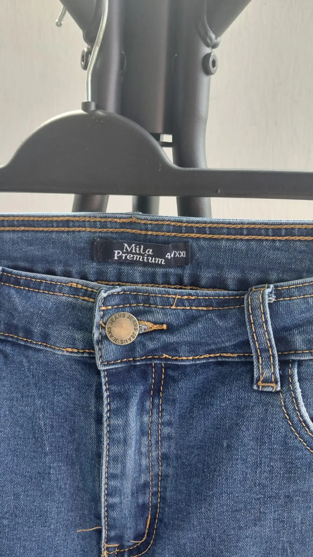 Image de Jean Skinny Taille Haute "Mila Premium" – Bleu Moyen – Taille 44 (XXL), 3/3