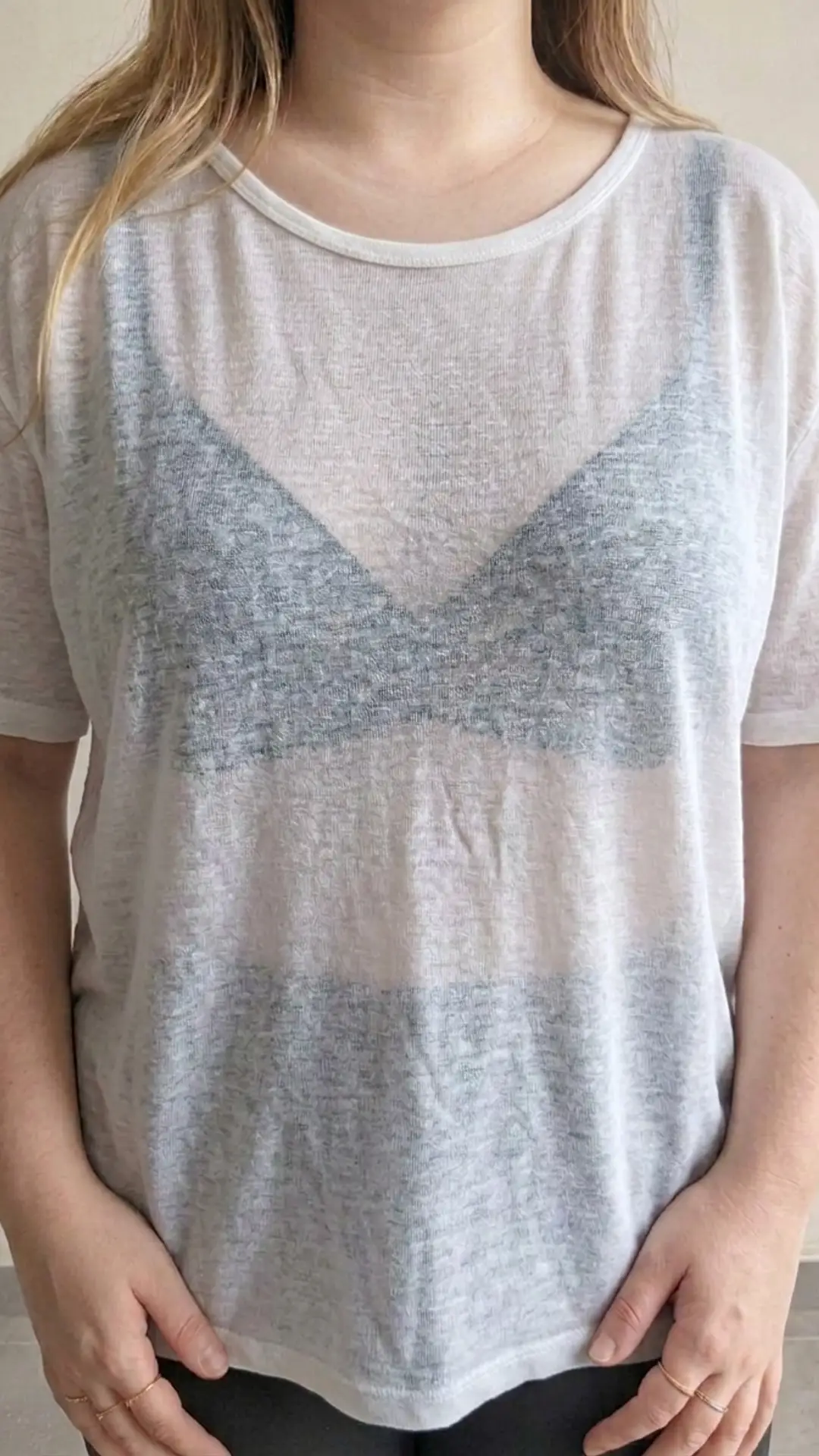 Image T-shirt fluide blanc Monoprix Premium - 100% Lin - Taille XL [object Object] - Zaffaires.re